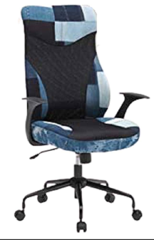 デニムパッチワークチェア2脚